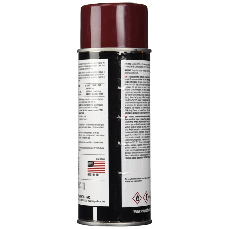 SEM Products 15273 Napa Red Color Coat - 12 oz.