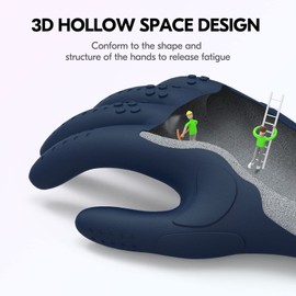 Vgo... NGG X1 1 Pair Seamless Work Gloves, Safety Gloves, Mechanics Gloves with Non-Slip Palm (TP11112)