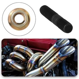 SG Store 12-Piece M8 Exhaust Manifold Bolt Set with Nuts Length 39 mm Thread M8 x 1.25 Suitable for Repairing Exhaust Systems Bolts and Nuts for Car Exhaust Systems