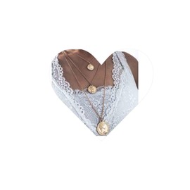 Yheakne Boho Layered Coin Disc Necklace Choker Gold Portrait Locket Pendant Necklace Vintage Multi Layered Necklace Chain Jewellery for Women and Girls (Gold A)