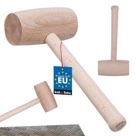 KOTARBAU® Wooden Hammer Diameter 65 mm for Carpenters Sheet Metal Working Carpenters Billet Carpenter's Hammer