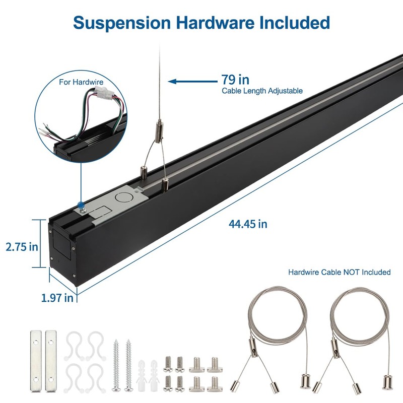 DAKASON 4FT Linkable LED Linear Light, 35W Down 15W Up