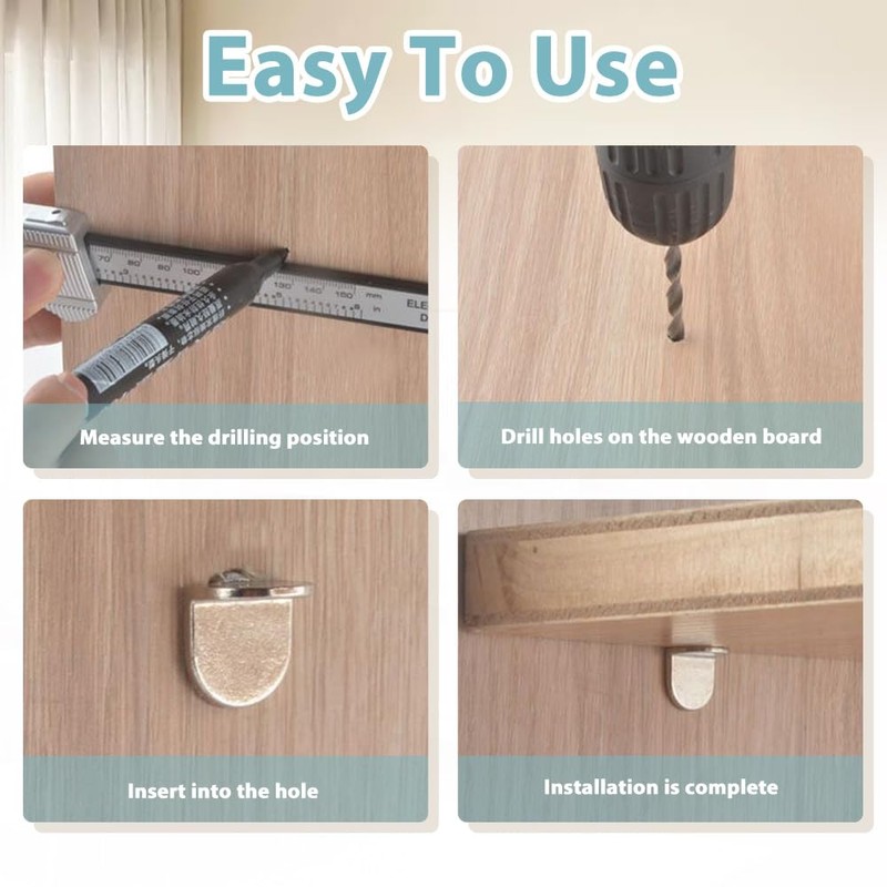 HZXINYI 20 Pcs Shelf Support Pegs - L-Shaped Shelf Pegs