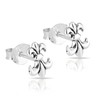 NKlaus Pair of Lily Stud Earrings Women's 925 Sterling Silver
