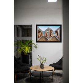 Vizilu 3D Picture Frame (12"x18") - Immersive Photo Display, Reverse Perspective Illusion, Premium Matte Black Gallery Edition - Perfect Wall Art, Novelty Gift, Visual Illusion Décor