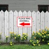 macago please ring doorbell signs Tin Sign 8 x 12