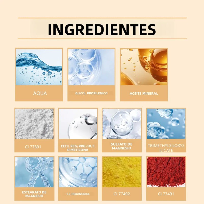 Corrector Ojos Cobertura Alta Iluminador Duradero Natural