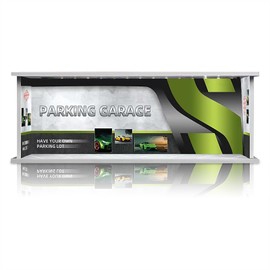 Scenpoch Single-Tier Display Case - 6-Car 1:64 Scale Model Garage Diorama with Dustproof Cover, Compact Diecast Car Showcase for Collections, Tomica, Matchbox (Green-Strip)