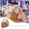 SAFIGLE Handwoven Rattan Goodie Bags Versatile Candy Storage Basket Elegant