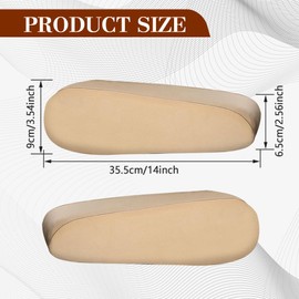 ASUBHA Car Front Seat Armrest Covers, Elastic Fabric Auto Seat Armrest Protectors, Direct Replacement Center Console Lid Armrest Cover Skin, Universal Accessories for Car, SUV, Truck and Van