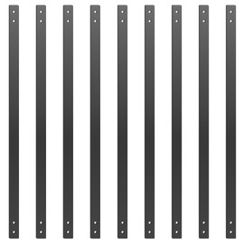 Akenow 26 Pack Heavy Duty Deck Baluster with Screws, 32.25"x1"Black Metal Deck Balusters, Flat Straight Baluster Porch Railing, Durable Cast Iron Deck Railing, for Outdoor Stair Deck Porch