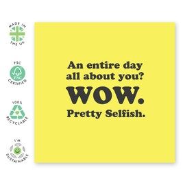 Central 23 Funny Wife Anniversary Card - Sarcastic Birthday Cards For Women - An Entire Day About You - Sister Birthday Cards For Her - Cheeky Mother's Day Card For Mum - Comes With Fun Stickers