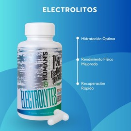 HUMAN’S HEALTH Complejo de Electrolitos en Cápsulas, Hidratación Avanzada, Apoyo para el Rendimiento Físico y Recuperación, 90 Cápsulas