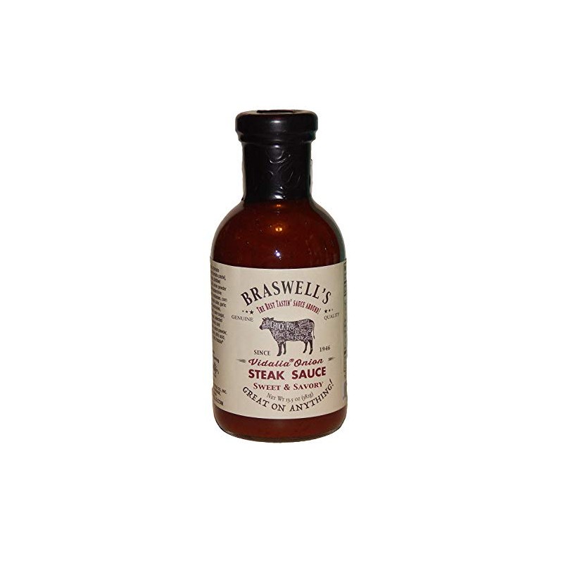 Braswells Vidalia Onion Steak Sauce 13.5 Ounce