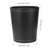 KINGFOM™ Classic Leather Waste Bin, Creative Waste Paper Basket, Storage