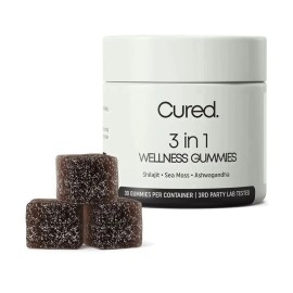 Unbranded Cured 3 in 1 Wellness Gummies 30 Count Shilajit Sea Moss Ash