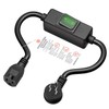 Right Angle Outdoor Waterproof 5-15P to 5-15R Extension Switch Cord
