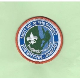 2013 NATIONAL JAMBOREE “MEET ME AT THE SUMMIT” ROUND PROMO PATCH