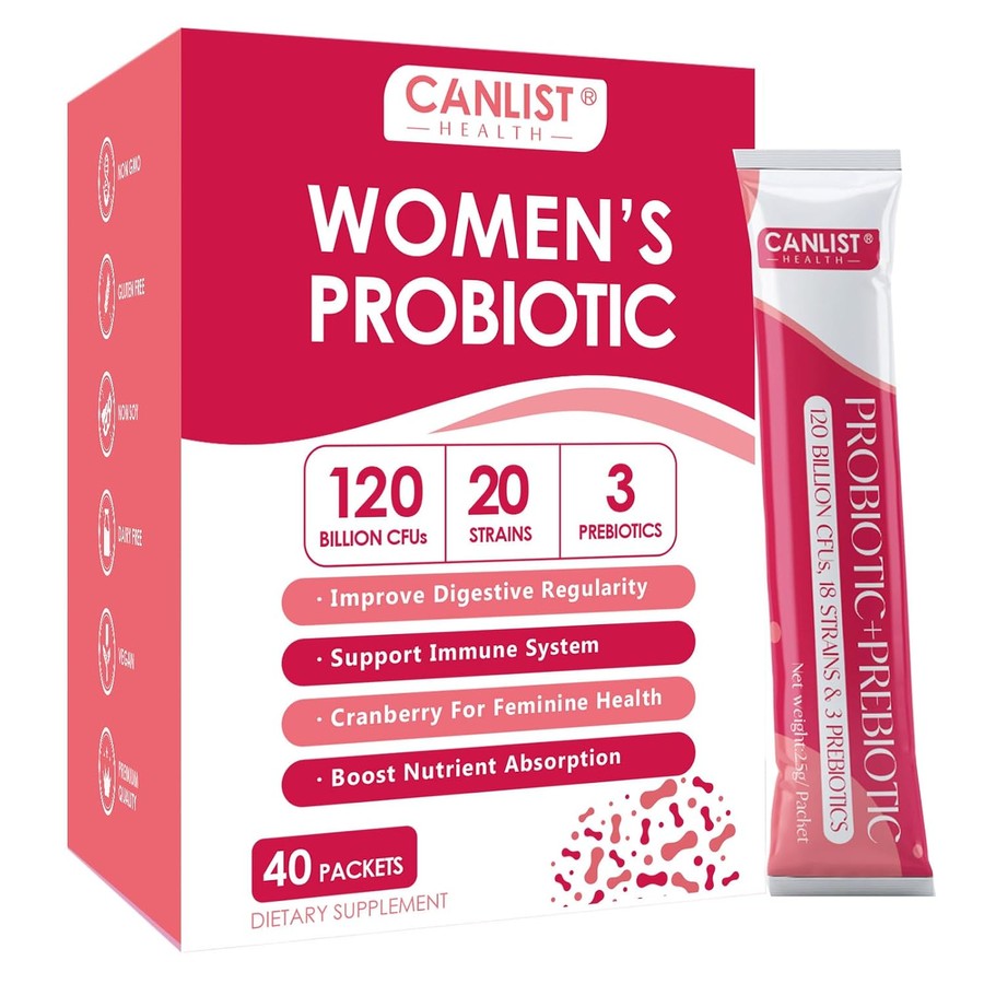 CANLIST Women's Probiotic Powder - Digestive & Immune Support