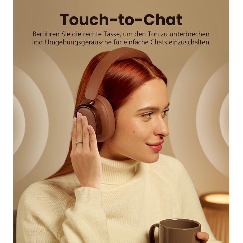 Edifier ES850NB Wireless Over-Ear Noise Cancelling Headphones, Hi-Res Audio Wireless,