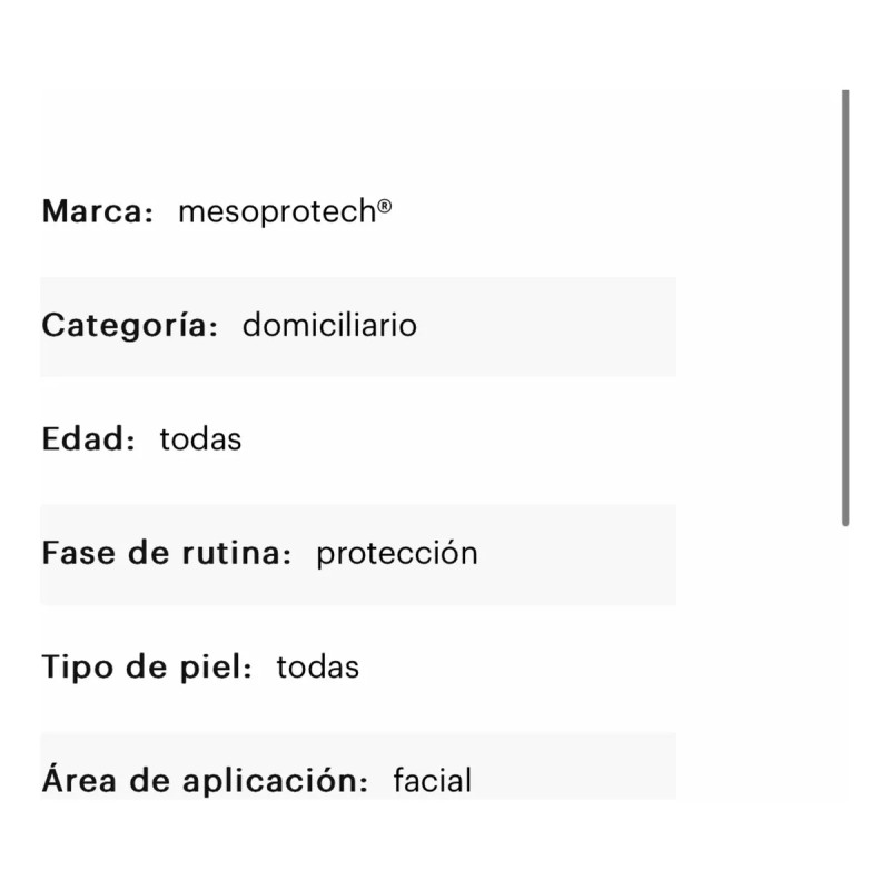 Protecion Solar Mesoestetic Antiaging Facial Sun Mist