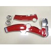Unbranded Left&Right Boomerang Frame Cover Swingarm Nut Cap For Harley