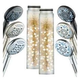 AquaCare 2-pack American KDF Pure Stay-Clean Shower Filter Replacement Cartridge for World's Most Advanced Handheld Shower Heads with Built-in Water Filter and 2-mode Power Wash - Top American Brand