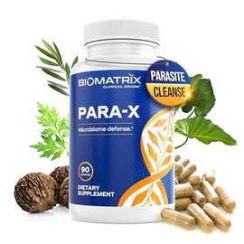 BioMatrix para-X Digestive Cleanse Supplement, Herbal Formula – Wormwood, Berberine, Black Walnut, Artemisinin, Olive Leaf, for Humans | 30-60 Day Supply | 90 Veggie Caps