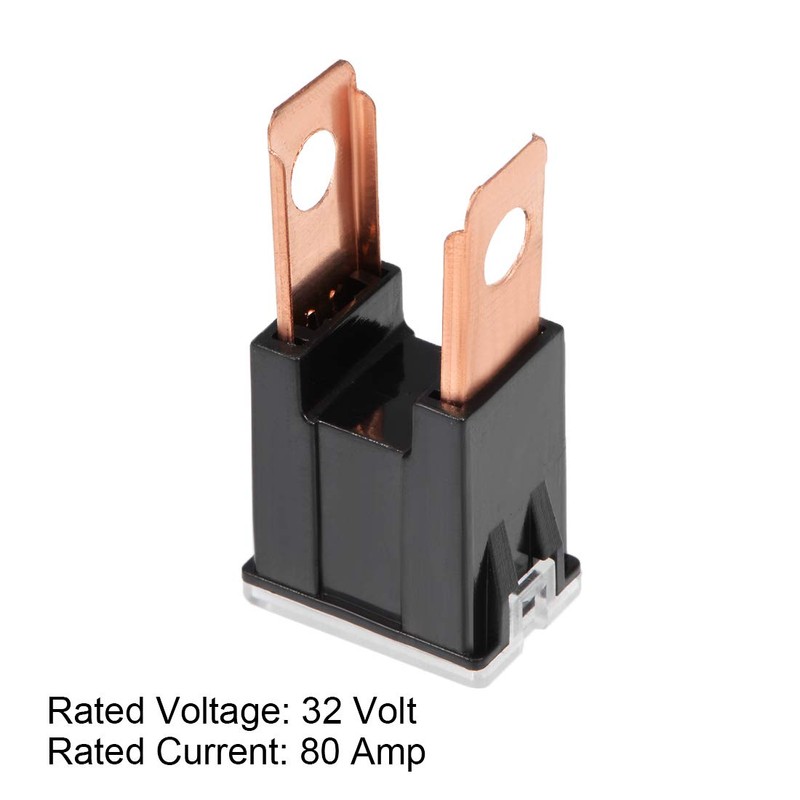 uxcell Tridge Fuse 32V 80A Male Terminal Blade J Case