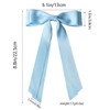 2PCS Double Layer Silk Satin Bow Hair Clip with Non-Slip