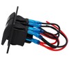 Rocker Switch Panel 2 Gang On Off Pre Wired Red