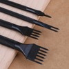 4 Pieces Leather Hole Punch Tool, 1/2/4/6 Prong Leather Lacing