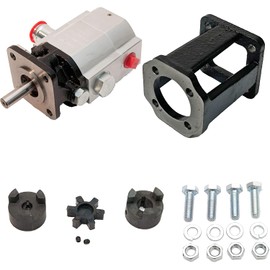 ToolTuff Log Splitter Build Kit: 13 GPM Pump, Coupler, Mount, Bolts, for Huskee, Speeco, etc or DIY Splitter Project (for 7/8" Engine Crankshaft)