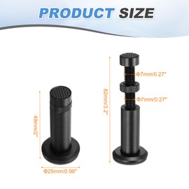 MECCANIXITY Graphics Card GPU Support Bracket, GPU Stand Holder Magnetic Base 49-82mm Adjustable Height Brace for Desktop Video Card, Aluminum Alloy Black