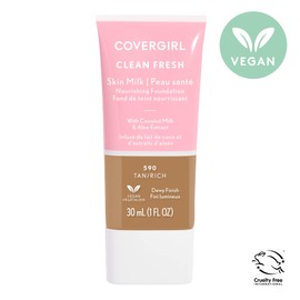 COVERGIRL, Clean Fresh Skin Milk Foundation, Tan/Rich, 1 Count