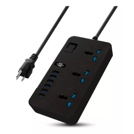 Maíz Multicontacto Cargador Barra Usb Supresor Picos Escritorio