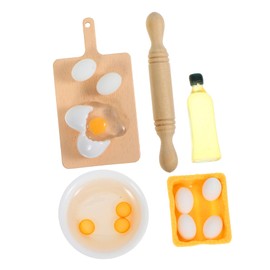 KOMBIUDA 1 Set Miniature Kitchen Accessories Rolling Pin Doll House Decor Safe Lightweight Tools for Pretend Play Develop Fine Motor Skills with Creative