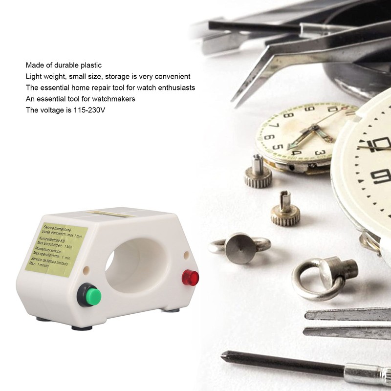 Watch Demagnetizer ABS Housing Portable Power On Indicator Watch Demagnetization