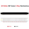 EastRock Harmonica 24 Holes 48 Tunes, Harmonica Key of C,