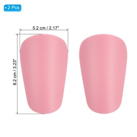 PATIKIL Soccer Shin Guards, 2 Pcs Mini Shin Pads Calf Protective Gear Shin Guards 3.23 x 2.17 Inches for Adult Men & Women Soccer Players Equipment Athletes, Pink