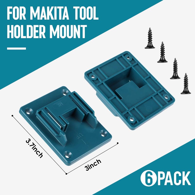 6Packs Tool Holders Tool Support for Makita 18V Drill Mount
