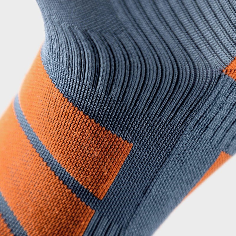 SIROKO - Aoraki Slide Snow Socks, Grey / mandarin