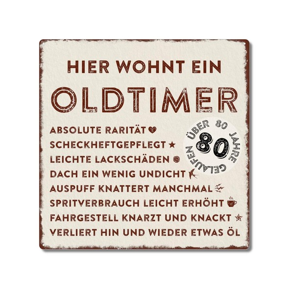 Interluxe Metal Sign 20 x 20 cm – Hier wohnt