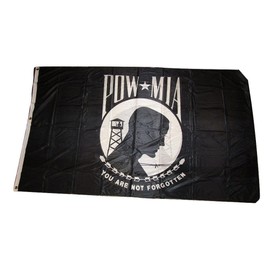 5x8 POWMIA Pow Mia Prisoner Missing In Action Double Sided 2ply Nylon Flag 5'x8' House Banner Brass Grommets Fade Resistant Double Stitched Premium Quality Nylon