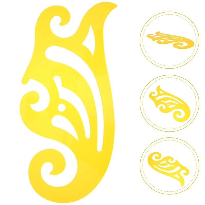 Operitacx Durable Plastic Sewing Ruler French Curve Ruler for Clothing