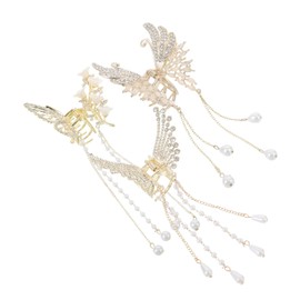 minkissy 3pcs Elegant Hair Clips with Tassel Pendant Stylish Barrettes for Women Lightweight and Strong Grip Hair Accessories for Daily Wear and Special Occasions