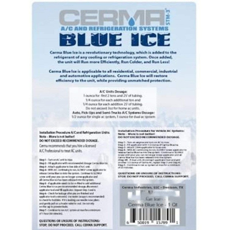 Cerma A/C and Refrigerant Treatment 1-0z Dose Bottle