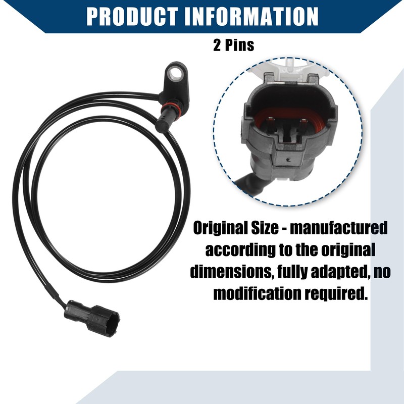 Hihaha ABS Wheel Speed Sensor for Mitsubishi FUSO CANTER/Front/Robust/Pack of