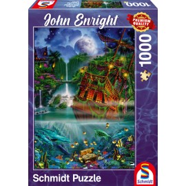 Schmidt Spiele 59685 John Enright Sunken Treasure Jigsaw Puzzle 1000 Piece