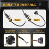 Bricologht 4PCS 7" LED Headlight & 4'' Fog Light Combo